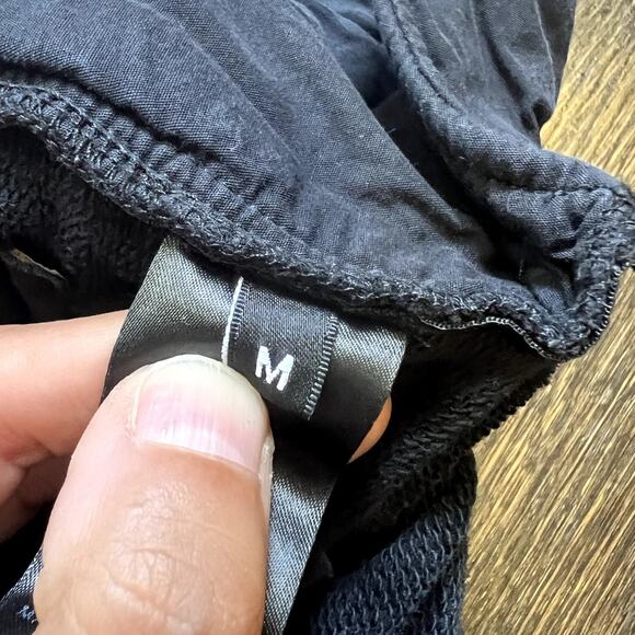 Balmain | Women's Zip Pocket Pull On Cotton Jogger Sweatpants Black Size Medium - Picture 9 of 11